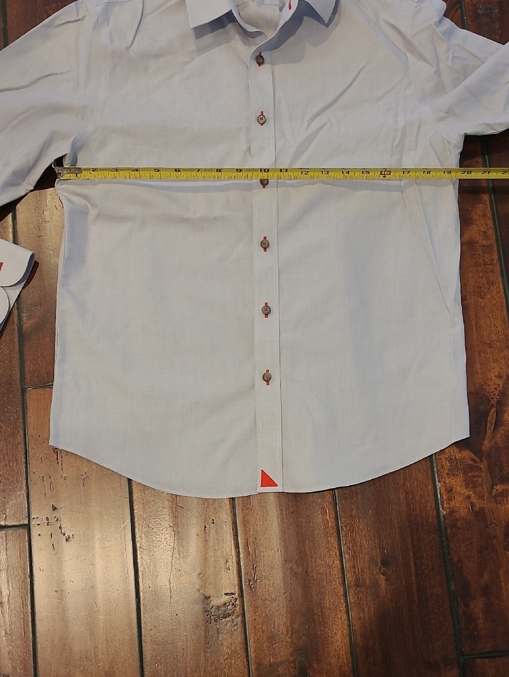 UNTUCKit Men's Pale Blue/Gray/Lavendar Long-Sleeve Button-Down Shirt Size M - Picture 6 of 6
